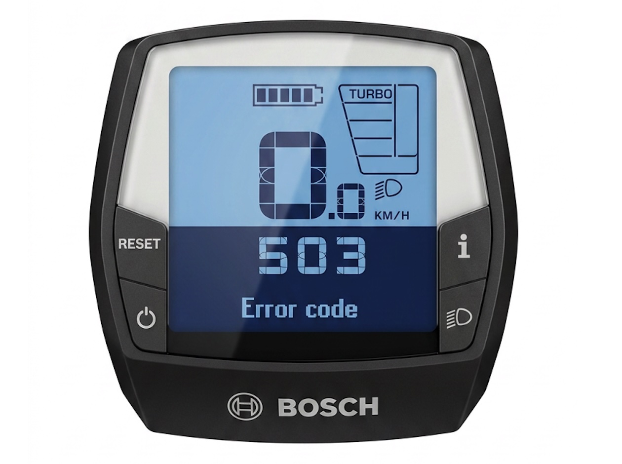 Screenshot code erreur 503 ecran bosch intuvia