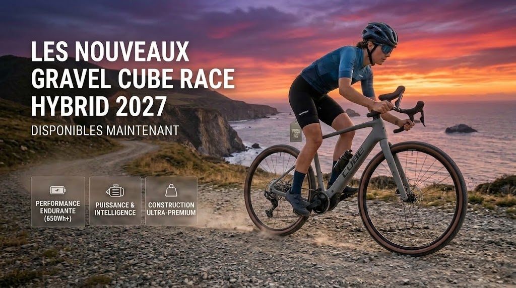 Les trois vélos gravel électriques Cube 2027 côte à côte