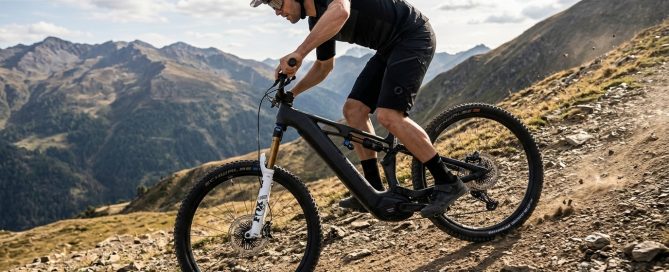 descente avec vtt électrique cube one77 action team